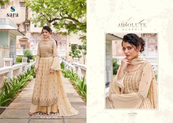 Sara Maahi Heavy Georgette Designer Embroidery Suit Collection